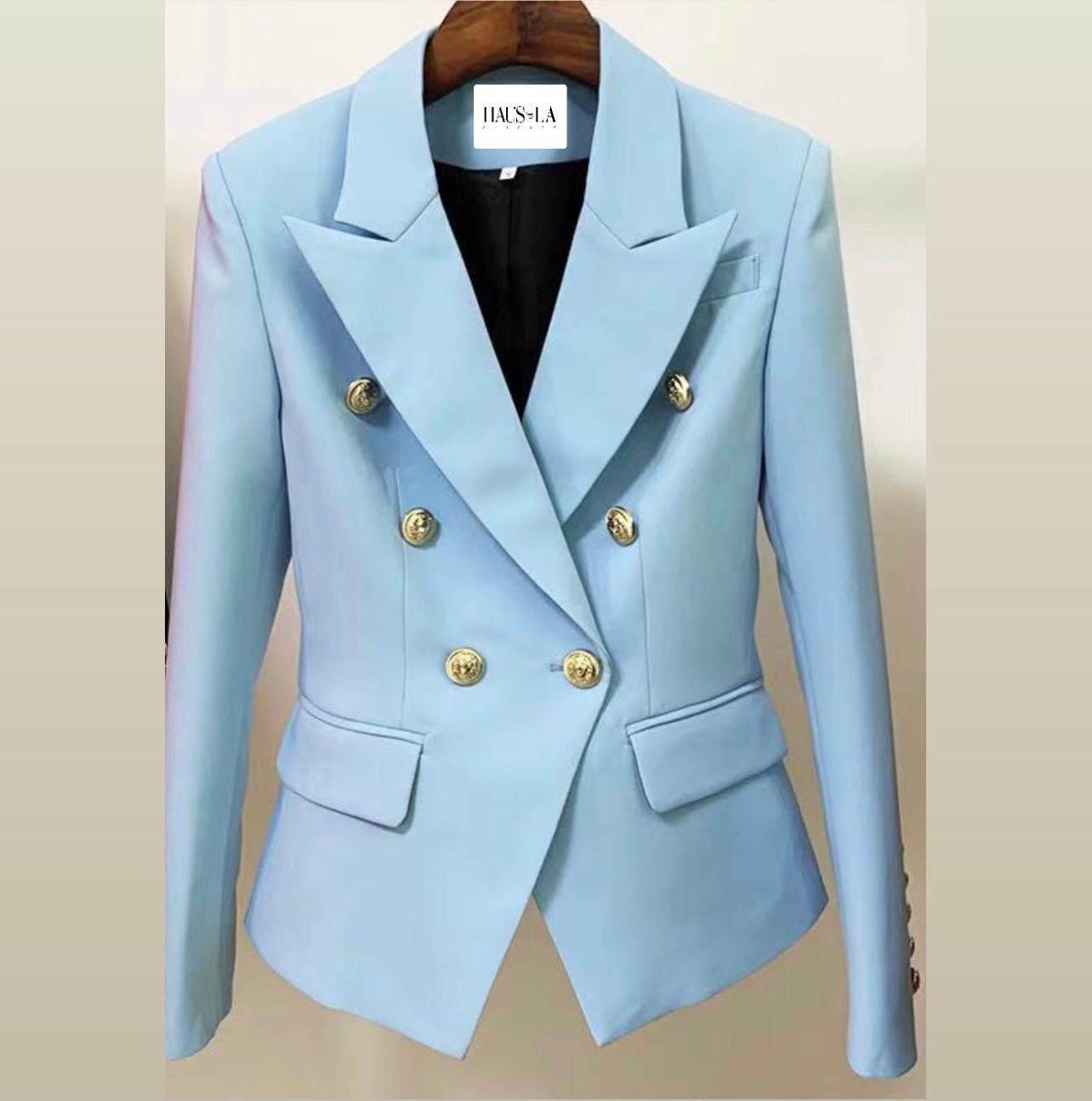 PowHER Blue Double Breasted Blazer (Seasonal Exclusive)